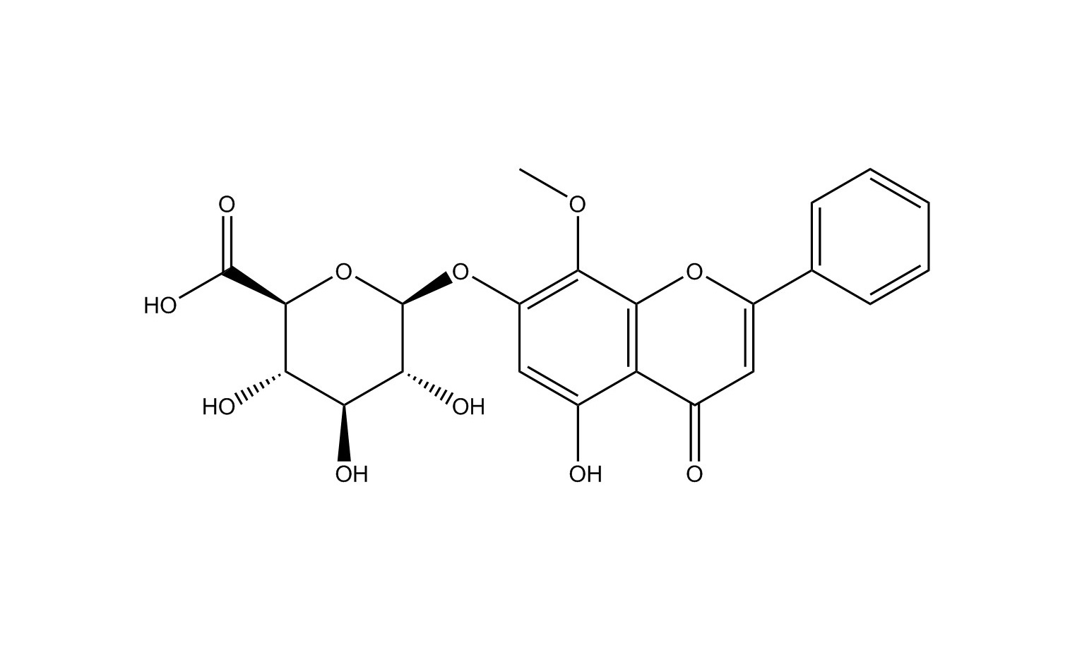 漢黃芩苷|51059-44-0